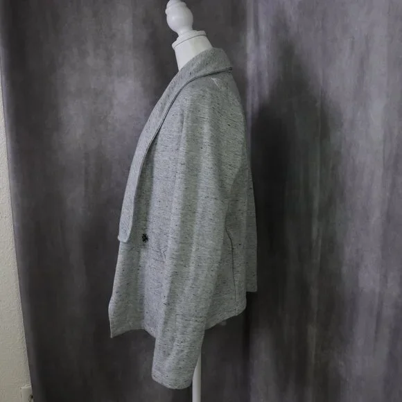 Anthropologie Jacket Womens Small Gray Saturday Sunday Lake Ridge Sweatshirt - Picture 4 of 13